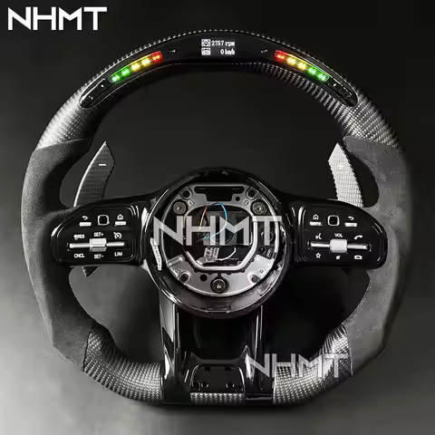 Customized LED RPM Steering wheel Fit For Mercedes Benz AMG W205 W204 G55 G500 W212 W463 C63 S63 CLS