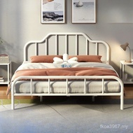1.2m Double Single Household 1.5m 1m Iron Bed Princess Bed Iron Modern Shelf Bedroom Art Rental Room