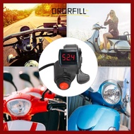 ORORFILL Scooter Thumb Throttle, LED Black Electric Bike Thumb Throttle, Durable Easy Installation D