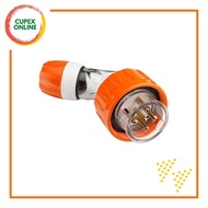 [S56PA320EO_G15] Schneider Electric S56 Angled Plug 20A 3 Round Pin IP66 (Orange) (cupex)