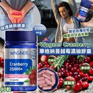 Wagner Cranberry 25000+ 蔓越莓濃縮膠囊(長期可訂)