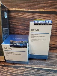 Dr. Wu 玻尿酸保濕水凝露50ML / 超逆齡肌因前導精華露150ML /  玻尿酸保濕精華液30ML