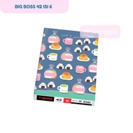 Boxy Big Boss Notebook 42 Sheets 1 Pack (6 Books) Long Notebook B5