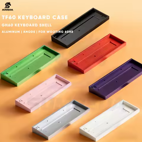 SUMREDA TF60 Aluminum Keyboard Shell GH60 60% Keys Layouts GH60 Keyboard Case For Wooting 60HE Mad 6