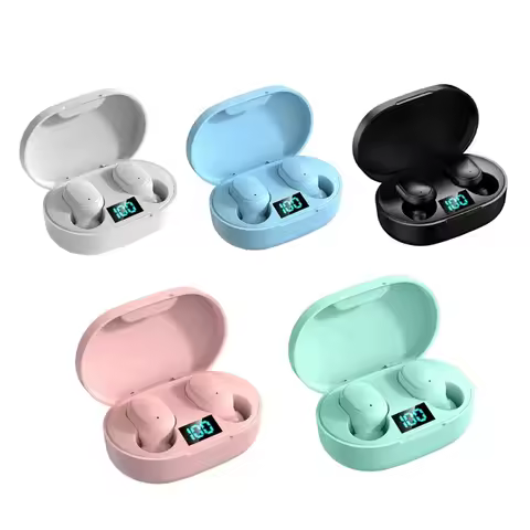 E6S Wireless Earbuds Noise Canceling Waterproof Ear Buds in-Ear Stereo Headphones with LED Display C