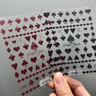 Manicure Sticker TENSOR TENSOR Series * New Craft * High-End Manicure Sticker (TS-469) Poker