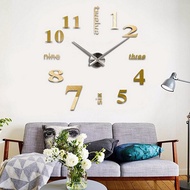 New Modern DIY Large Wall Clock 3D Mirror Surface Sticker Home Decor Art Design Wall Sticker
