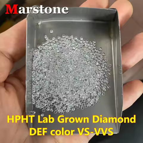 CVD HPHT Melee Lab Grown Diamond 0.9mm-3mm DEF VVS-VS Loose T Top Quality Diamonds GemstoneFull Size