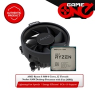 AMD Ryzen 5 5600 6 Cores, 12 Threads Socket AM4 Desktop Processor with Fan (MPK)