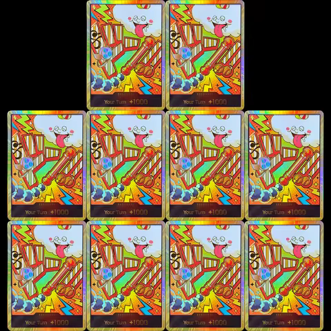 10PCS DON!! One Piece English OPCG Nami PRB02-DON!! Foil Texture Rare Proxy Game Gold Cards High qua
