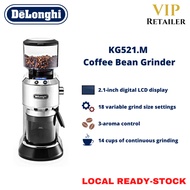 (VIP Retailer) De'Longhi Dedica Conical Burr Coffee Bean Grinder | KG521.M | Digital LCD Display | E