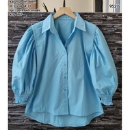 KEMEJA 9527 Blouse shirt lgn 7per8 puff