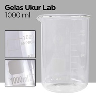 One Two Cups Borosilicate Glass Chemical Lab Measuring Cup - GG-17