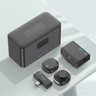 Magnetic Wireless Microphone Lavalier Microphone Live Streaming Mic Recording Mic for Video Gaming