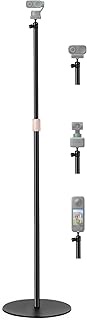 63'' Webcam-Floor-Stand for Insta360 Link-2/Link 2C/Link PTZ 4K Webcams and X4 X3 X2 Action Cameras