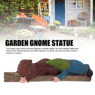 Garden Gnome Statue Resin Ladder Climbing Funny Gnome Garden Statue For Lawn Porch