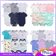0-9M Newborn Baby Romper Infant Cotton Short Sleeve Boy Baby Clothes Girl Print Suit Born Crawling B