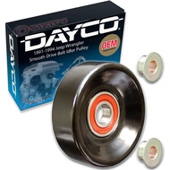 Dayco Smooth Pulley Drive Belt Idler Pulley compatible with Jeep Wrangler 2.5L 4.0L L4 L6 1991-1994