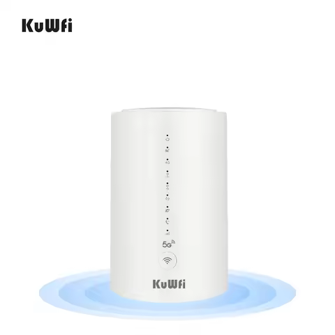 RJ11 Port KuWFi 5g Sim Router Wifi6 Office Wifi 2.4g&5.8G 3000Mbps Gigabit Port VPN Function Indoor 