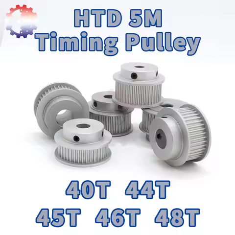 HTD 5M Timing Pulley 40T 44T 45T 48T 5M Pulley 40teeth 44teeth 45teeth 48teeth keyway Pulley Bore Ge