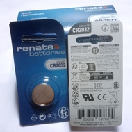 MESIN Renata Original CR2032 Lithium Battery 3V - Longer Lasting, Does Not Damage the Machine
