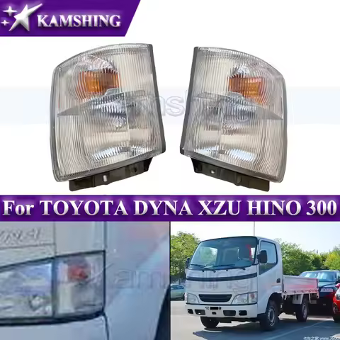 Kamshing 1pair Front Turn Signal Lamp For TOYOTA DYNA XZU HINO 300 1999-2003 Corner Light Headlight 