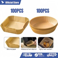 100 Pcs Air Fryer Liner Paper Air Fryer Parchment Paper-Disposable Air Fryer Parchment Paper Air Fry