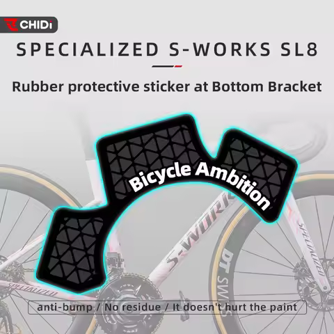 For SPECIALIZED S-works SL8 Road Bike - Frame Bottom Bracket Rubber Protective Sticker, Bicycle Acce