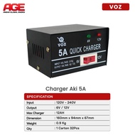 VOZ Quick Battery Charger 5A 6V-12V 12Ah ORIGINAL Battery Charger