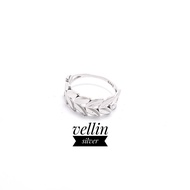 Silver Ring 925Wanita White Gold Plated - Ring Authentic 925 Shimmer Silverdaun