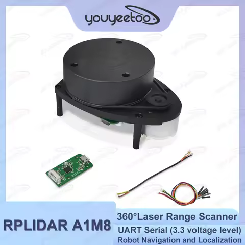 Slamtec RPLIDAR A1 2D 360 Degree 12 Meters Scanning Radius Lidar Sensor A1M8 Scanner For Robot Navig