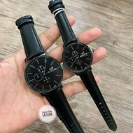 JAM COUPLE STRAP KULIT BISA SATUAN MIRETE ORI ANTI AIR PRIA WANITA JAM VIRAL STRAP KULIT WARNA HITAM, COKLAT JAM TANGAN WANITA ANTI AIR/JAM TANGAN PRIA ANTI AIR TERLARIS KASUAL ELEGAN  IMPORT JAM TANGAN COUPLE PRIA WANITA