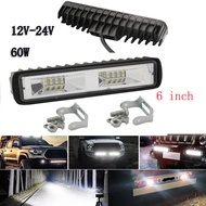 12V Lampu depan LED 48W lampu sorot LED Bar kerja lampu led Sorot Lampu sorot kabut Lampu tembak lam