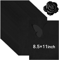 JULBEAR 30 Sheets Black Cardstock 8.5 x 11 Inches 65lb Cover Card Stock 180GSM Heavyweight Paper Thi