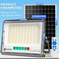KKSKY โซล่าเซลล์ 1 แถม 1 ไฟโซล่าเซลล์ 200W 400W 600W 800W solar light outdoor ไฟภายนอกอาคาร ตัวเรือน