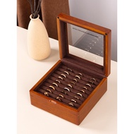 Lili Chinese Style Solid Wood Ring Box Retro Jewelry Box Storage Box Wooden Ear Stud Box Cufflink Bo