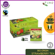 TEH STRAWBERI (25 Sachets) - TEH HERBA TEH KESIHATAN TEH ORGANIK PURO FAIRTRADE STRAWBERRY TEA