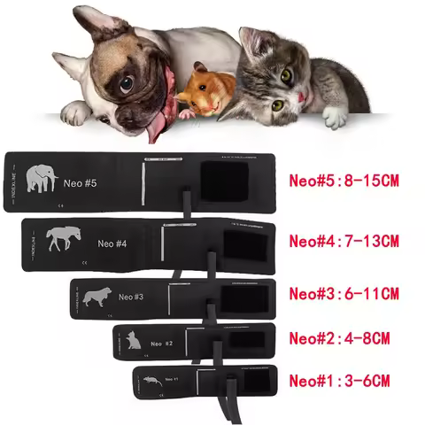 Vet Use Cuff Animals Cuff CONTEC08A Veterinary Blood Pressure Monitor Cuff 5 types Mouse/Cat/Dog/Hor