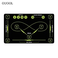 GUOOL Field Hockey Skills Training Mat Abrasion-Resistant Field Hockey Practice Mat Non-Slip for Gym