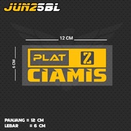 CIAMIS PLATE WRITING CUTTING STICKER JUN25BL JBT/