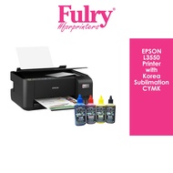 FULRY Epson L3550 Printer with Fulry Sublimation Inks CMYK