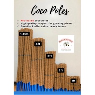 PVC-based Coco pole, cocopole, Plant pole, Plant support, Plant stick, Bolo-based coco poles