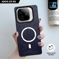 IQOO Z9 5G Premium Hologram IMD Casing - Softcase IMD hybrid Leather Motif UV Printing IQOO Z9X 5G |