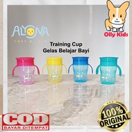 OLLYKIDS ALYONA AL-024 TRAINING CUP PREMIUM 240ML/ 8oz CUP 360 CHILDREN'S GLASS LEARNING TO DRINK