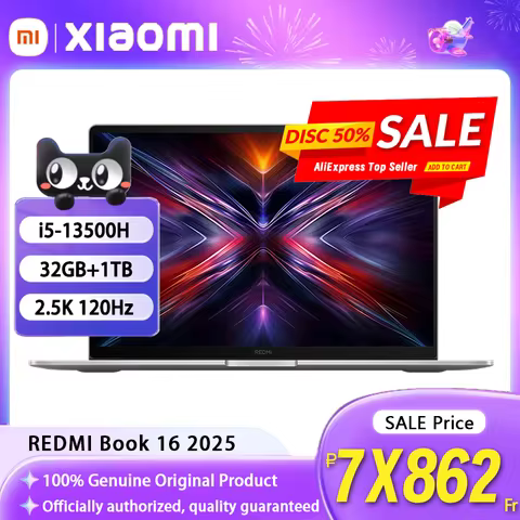 Xiaomi REDMI Book 16 2025 i5-13500H 32G 1TB 16inch 2.5K 120Hz Screen Gray