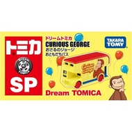 Takara Tomy Dream Tomica SP Curious George Friends Mini Bus Car Model Toy