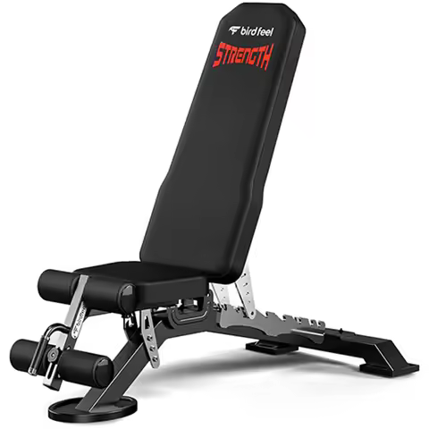 Pooboo Adjustable Weight Bench, 1800LBS Heavy Duty Workout Bench for Home Gym | Commercial Strength 