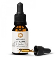 Vitamin D3 K2 MK7 Sunday Natural 20ml Đức Giúp Hấp Thụ Canxi Phát Triển Chiều Cao Tối Đa Cho Bé
