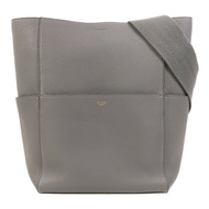 CELINE 牛皮皮革Sangle Bucket Large金扣肩背袋