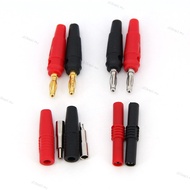 Red Black 4mm Banana Male Female to Female Plug copper Connector Socket Audio Speaker adapter extens